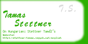 tamas stettner business card